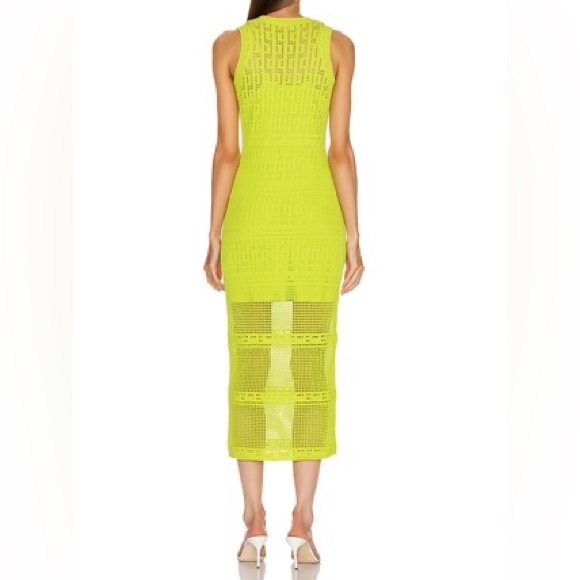 A.L.C. Monaghan Crochet Dress in Citronella - Picture 3 of 9